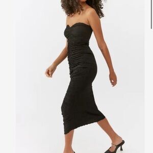 Urban Outfitters Nadia Ruched Strapless Dress